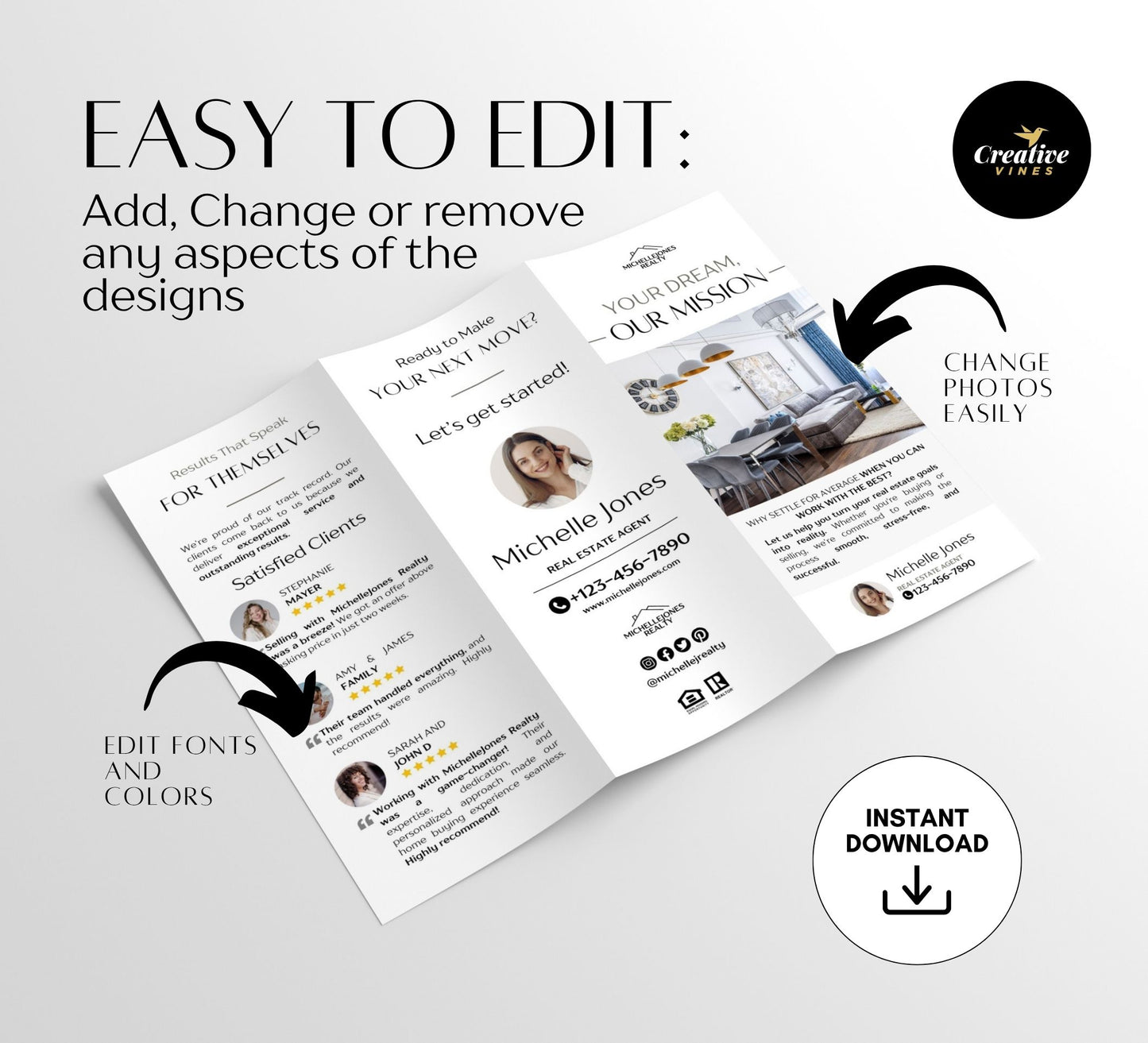 Real Estate Brochure Template Bundle