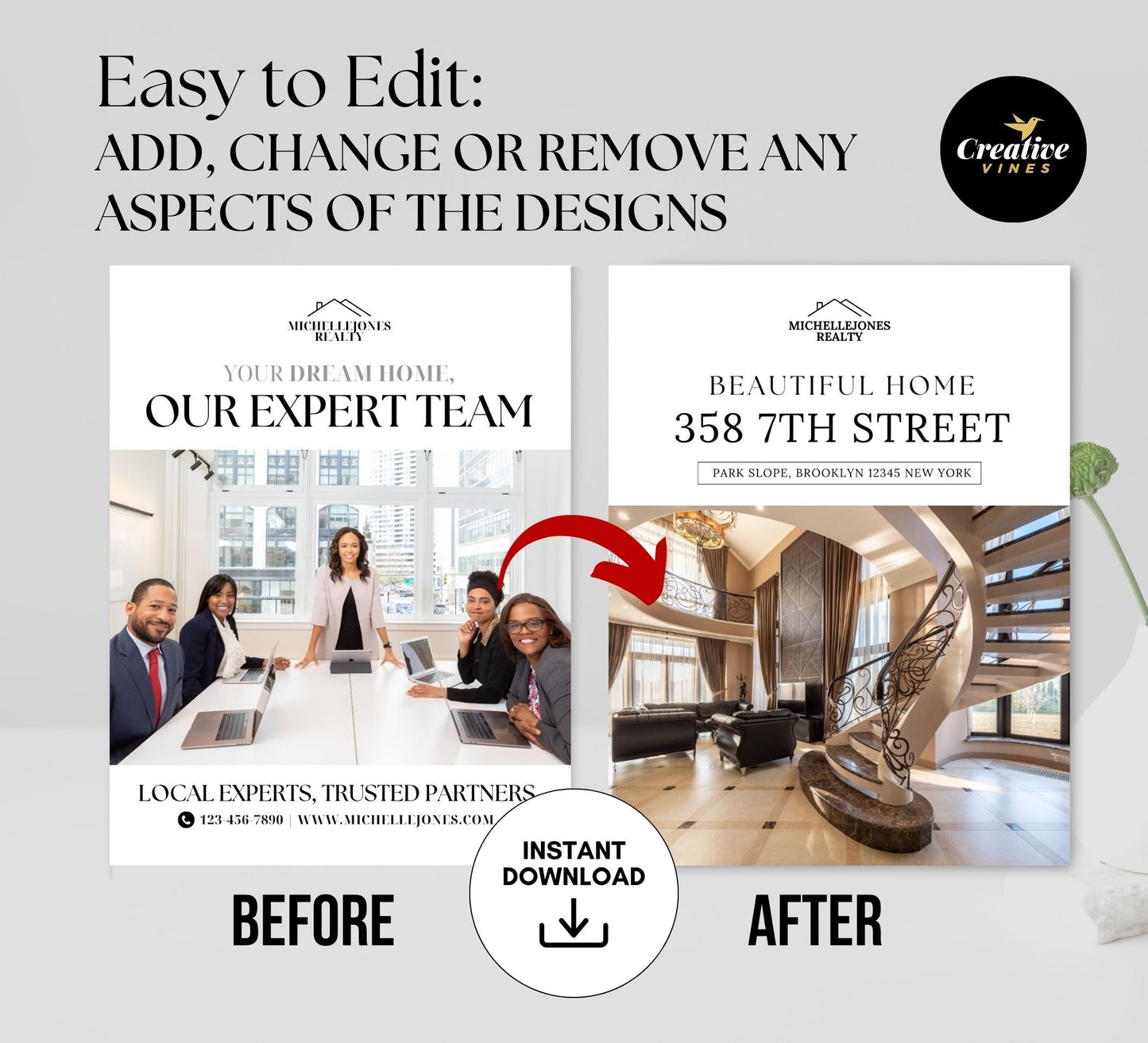 Property, Team and Testimonial Brochures