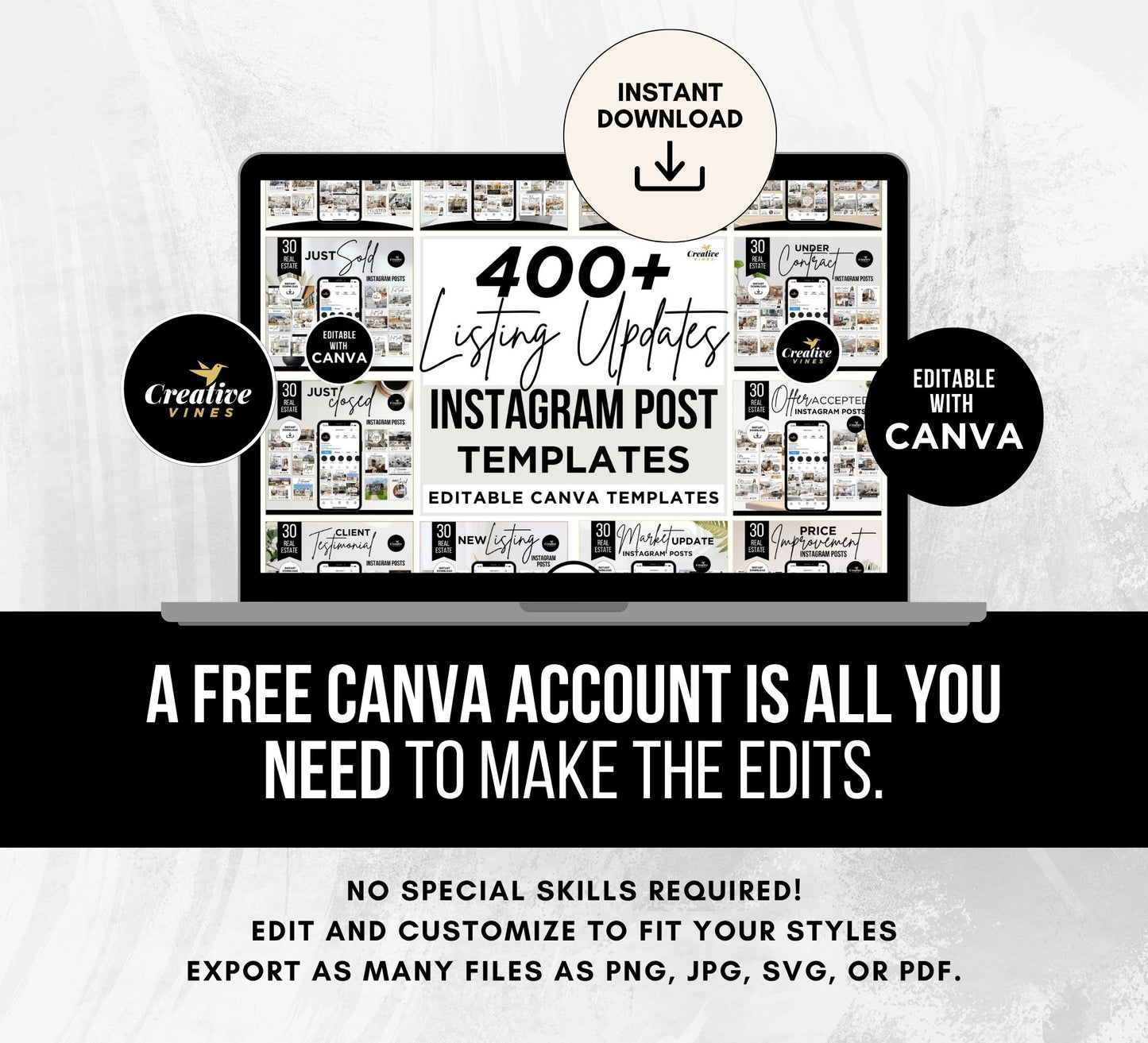 Real Estate Instagram Posts Canva Instagram Post Templates